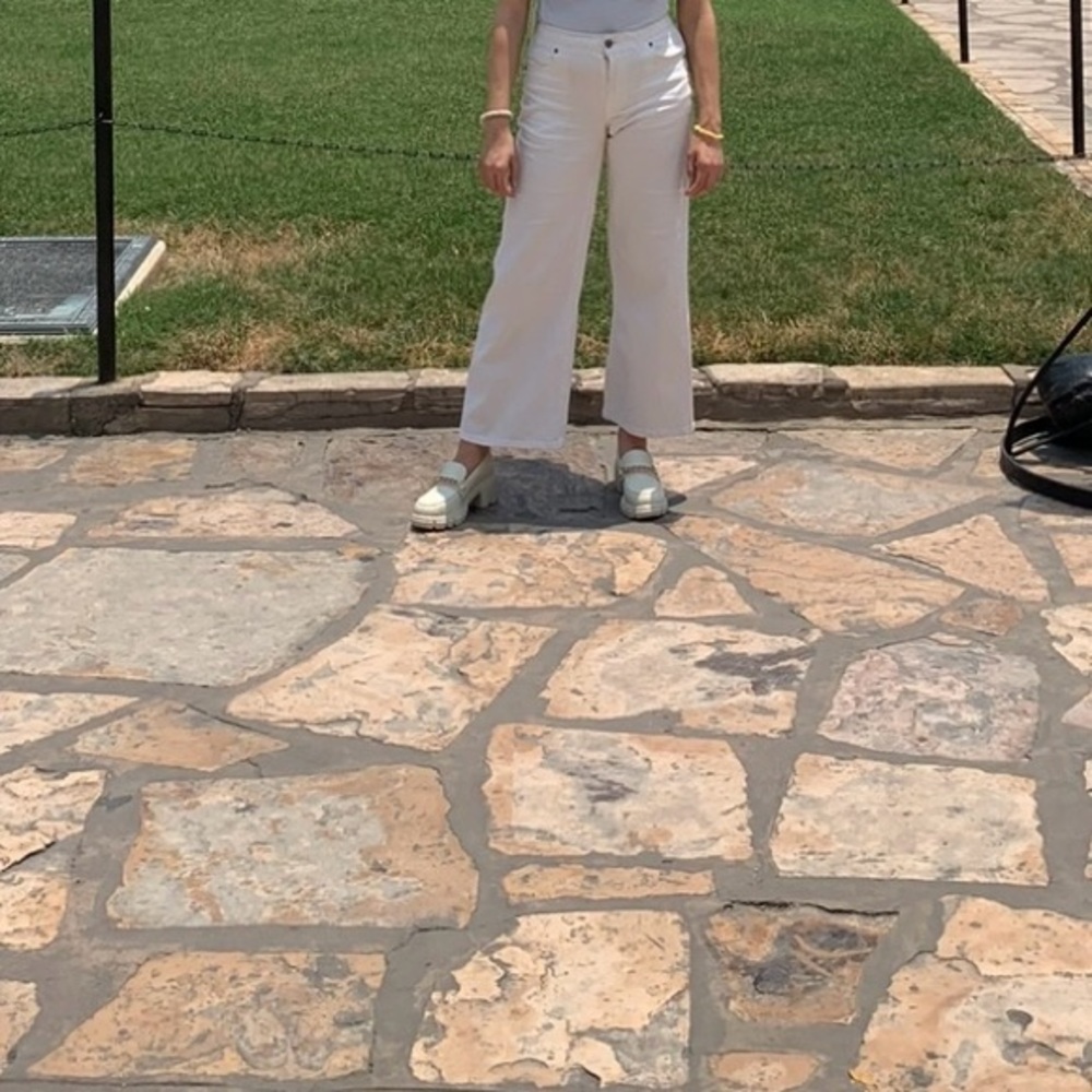 Stylish White Wide-Leg Pants